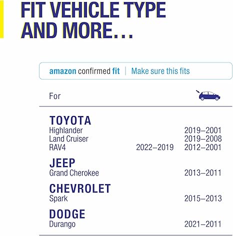 12" Rear Wiper Blades Replacement For TOYOTA RAV4 2023-2019,2012-2001, Highlander 2019-2001,Land Cruiser 2019-2013,2011-2008, Yaris 2019,11-06 Venza 14-09, BACK Windshield Wiper Blades(12-A) - Image 6