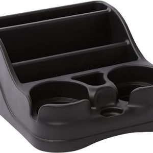 Small Center Console for Cars, Trucks, Minivans, SUVs, Vehicle Organizer, Cup Holders, Recycled Plastic