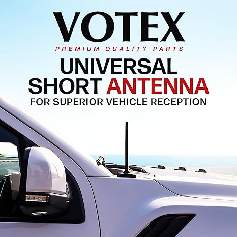 Votex Black Short Rubber 6 3/4 Inch Universal Antenna Kit - Car Wash Proof, Easy Setup - Image 8