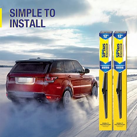 12" Rear Wiper Blades Replacement For TOYOTA RAV4 2023-2019,2012-2001, Highlander 2019-2001,Land Cruiser 2019-2013,2011-2008, Yaris 2019,11-06 Venza 14-09, BACK Windshield Wiper Blades(12-A) - Image 2