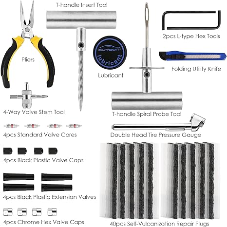Tire Repair Kit - 68pcs Heavy Duty Tire Plug Kit - Image 7
