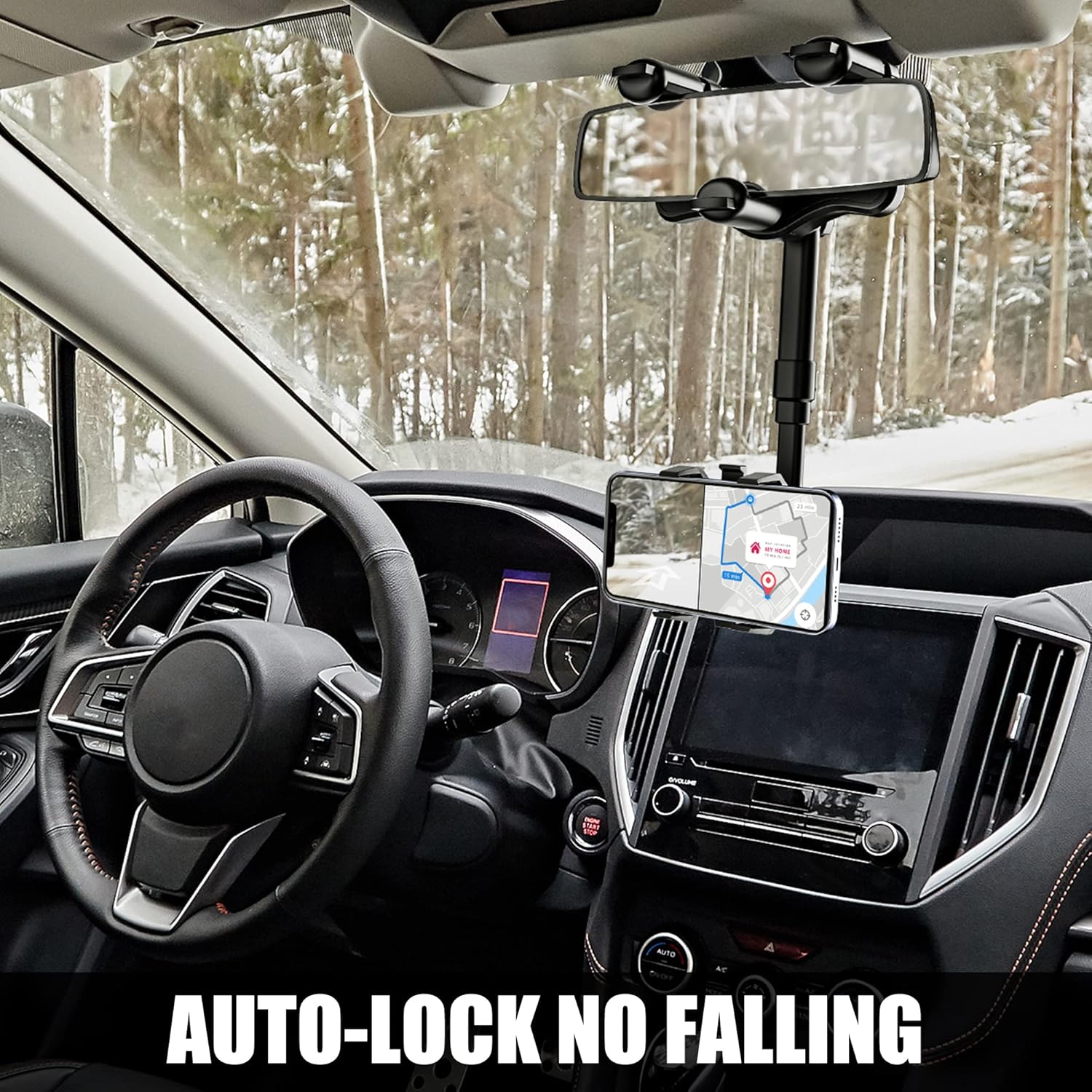 SXhyf Rear View Mirror Phone Holder, 2023 Rotatable and Retractable - Image 3