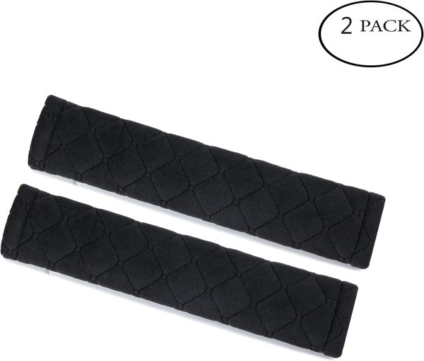 Auto Seat Belt Cover Seatbelt Shoulder Pad 2 PCS for a More Comfortable Driving Compatible with All Cars - Image 2