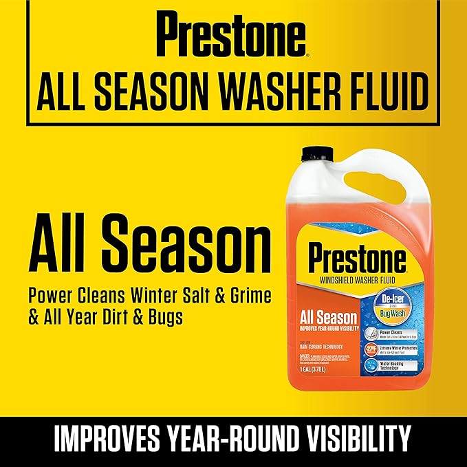 Prestone AS658 Deluxe 2-in-1 Windshield Washer Fluid, 1 Gallon - Image 4